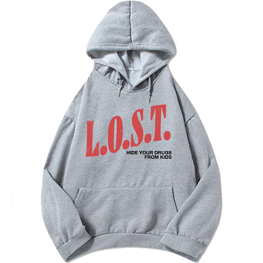Mgk Lost Americana Hoodies Mode Herbst Fleece Kapuzenpullover Freizeit Langarm Herren Pullover Grafische Druckoberteile