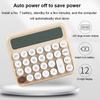 Boutique Stationery Small Square Calculator Personalized Large Lcd Screen Solar