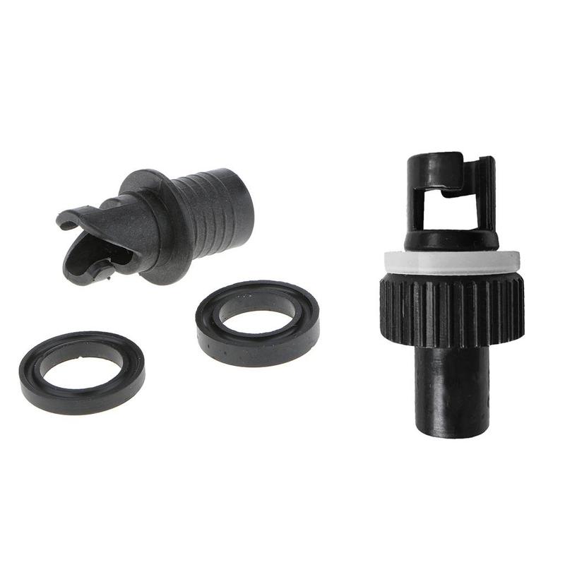 Inflatable Boat Valve Adapter Plastic Inflation Device Water Pump Connector for Kayak Dinghy
