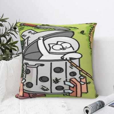 Simons Cartoon Cat Cats Pillowcase Merch Soft Cushion Cover Pillow Covers Home Decoration Square Multi Size