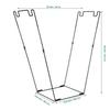 Robust Metal Leaf Bag Holder For 30-45 Gallon Garden Waste Flexible Frame Outdoor Trash Storage