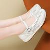 Soft Genuine Leather Hollow Out Platform Sneakers Women Breathable Sports Shoes Woman Comfort Non Slip Walking Flats Mujer