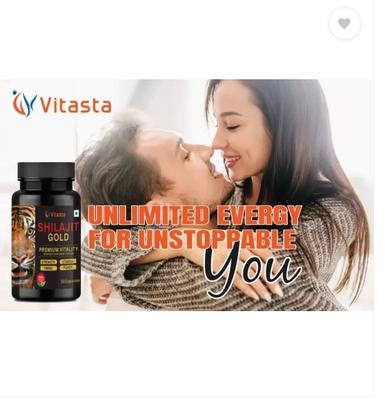 VITASTA Shilajit capsule d'oro per resistenza e forza 30 capsule