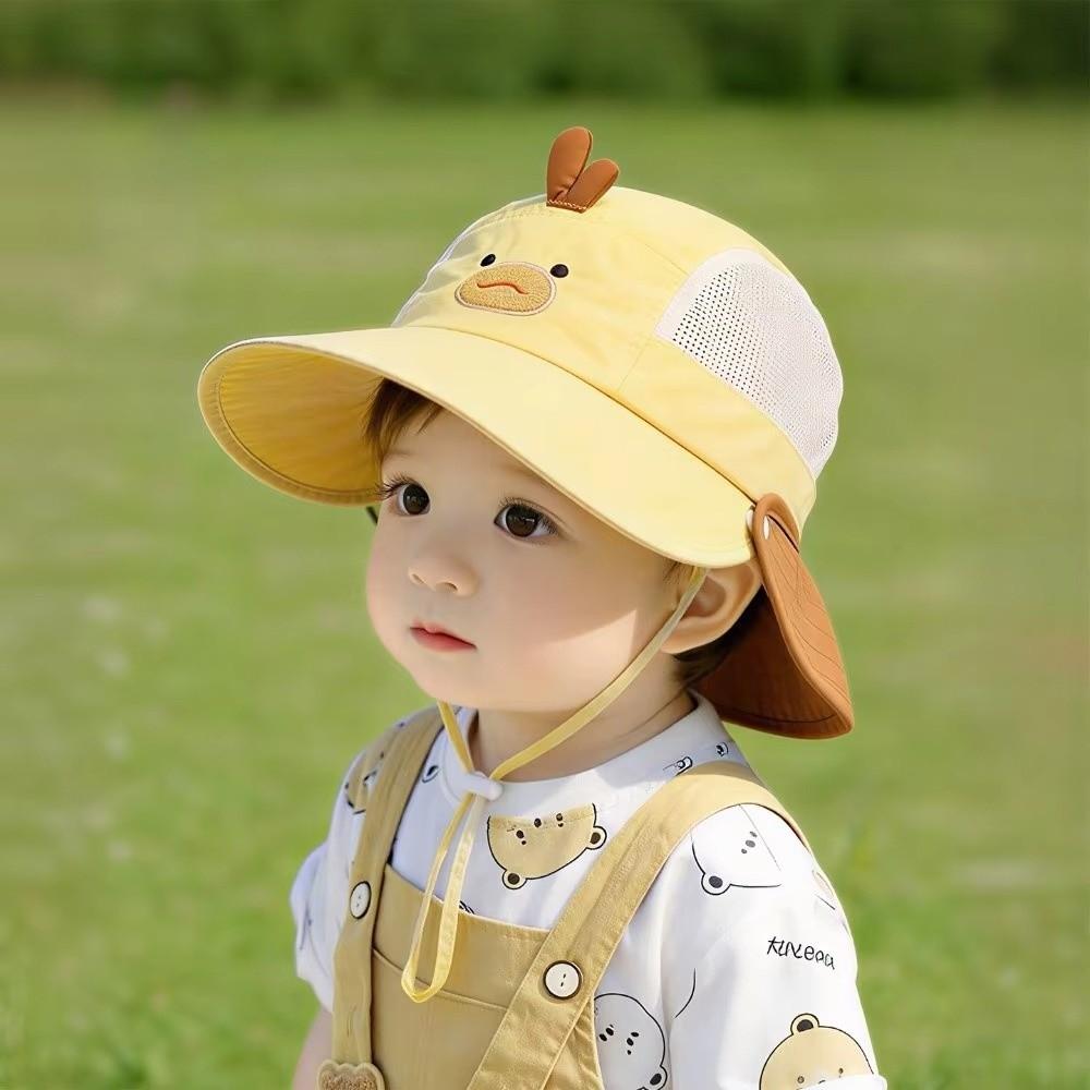 Large Brim Children Sun Hat Cute Kids UV Protection Cap Cute Baby Bucket Hat Beach