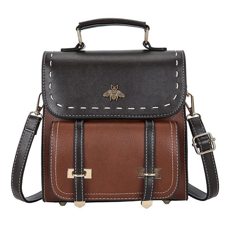 Fashion Brand Designer Women'S Handbag Small Bee New Messenger Bag Pu Mini Multi-Purpose Versatile Shoulder Bag