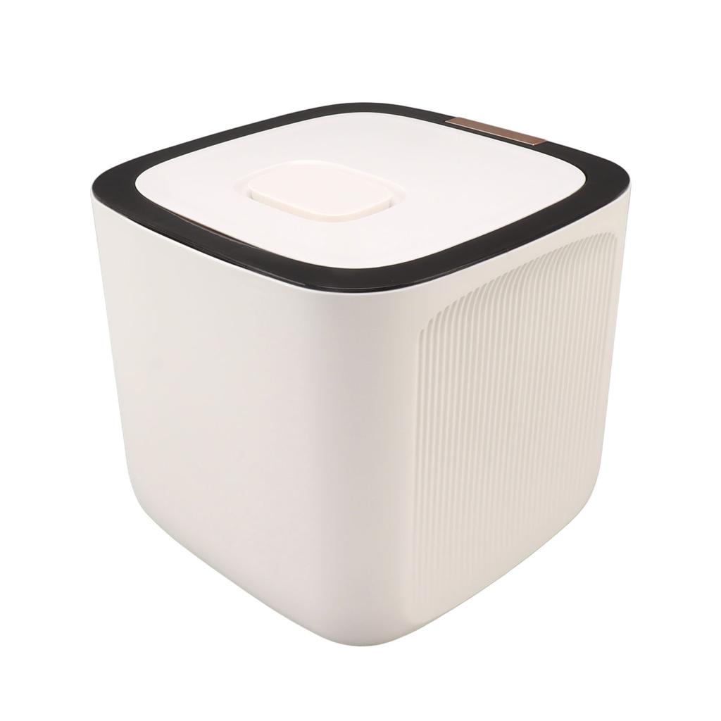 Rice Storage Container 22.0lb Capacity Food Grade PP Thickened Sealed Grain Storage Barrel with Measuring Cup and Lid