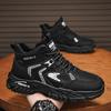 High-top autumn new outdoor mountaineering sneakers leather waterproof black locomotive Martin boots