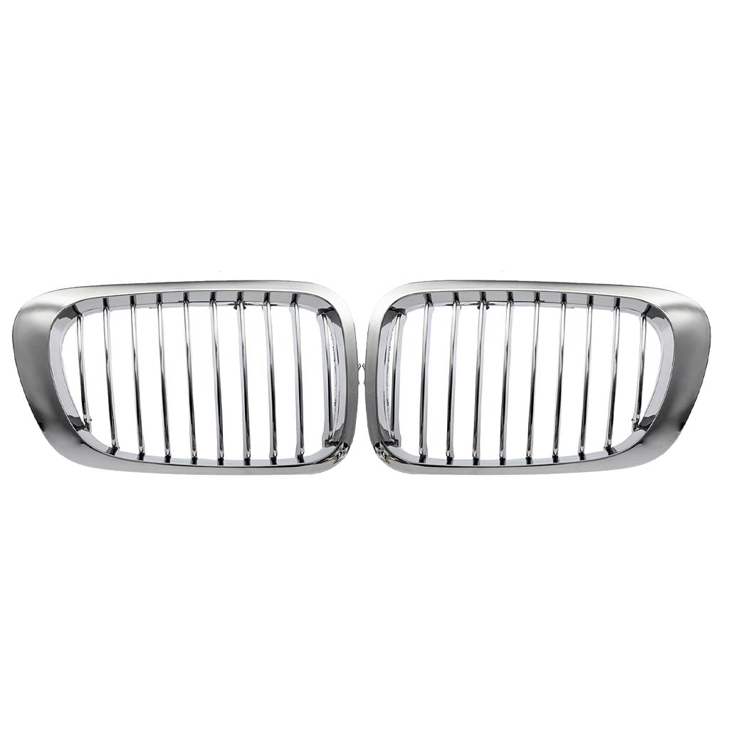 2 Stück Chrom Frontnieren-Grill für E46 M3 325Ci 3er Serie 2-türig 99-06