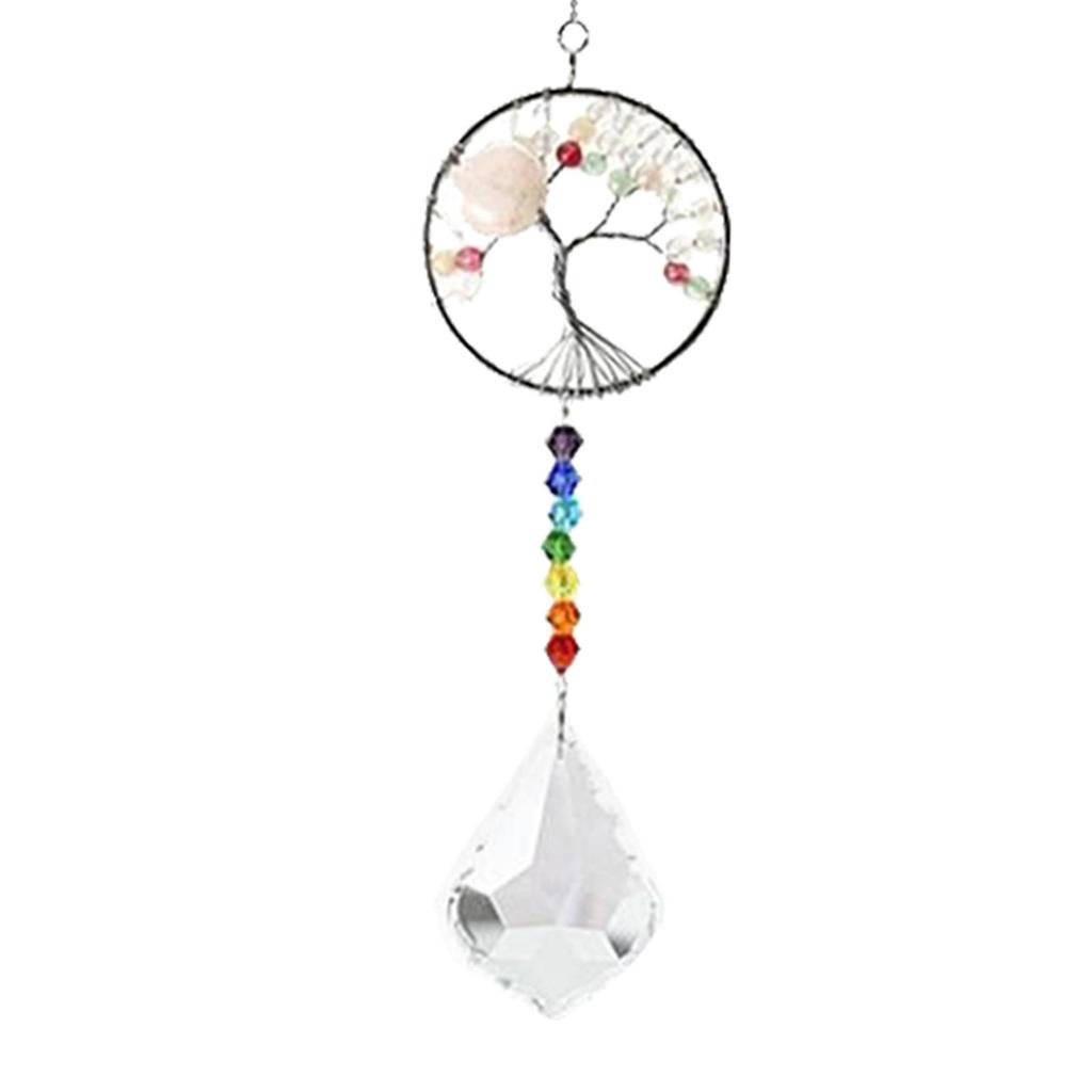 Colorful Crystals Glass Pendants Suncatchers Prisms Hanging Ornament Crystal Pendants for Home,Office,Garden Decoration