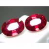 Natural Red Ruby Loose Gemstone Oval Cut 16.56 Ct Pair for Jewelry Making and Gem Collections