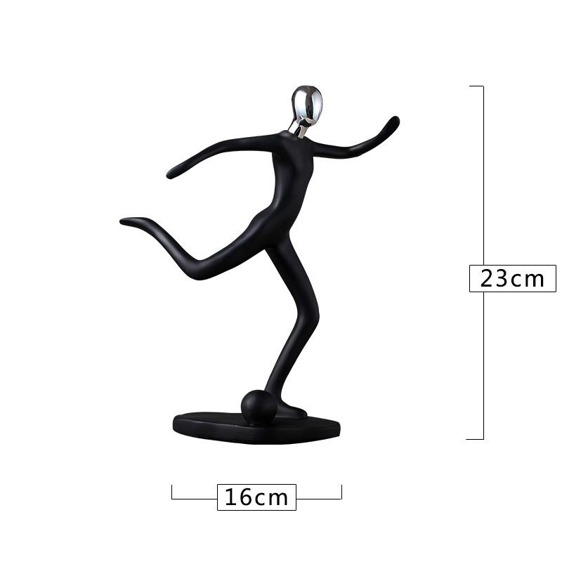 

Creative Resin Decoration Resin Athletes Figurines Gold Home Cabinet Simple Graceful Decoration Home Decor Character Miniatures