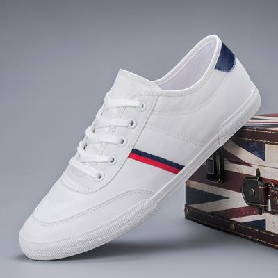 Neue Frühlings-Canvas-Schuhe Koreanische Version Vielseitige einbeinige Slipper Flache Alte Pekinger Stoffschuhe Lässige Herrenschuhe