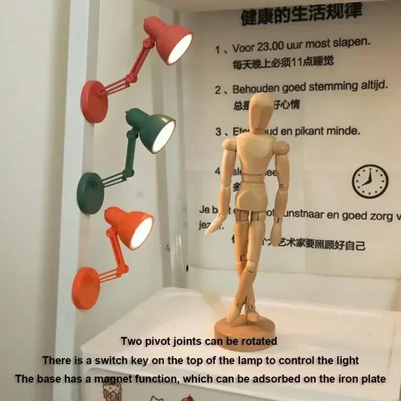 1 buc LED Mini Lampă de Carte Lampă de Citit Mini cu Clip Lampă de Birou pentru Studiu cu Baterii Flexibilă Lampă de Masă de Noptieră Lămpi de Iluminat