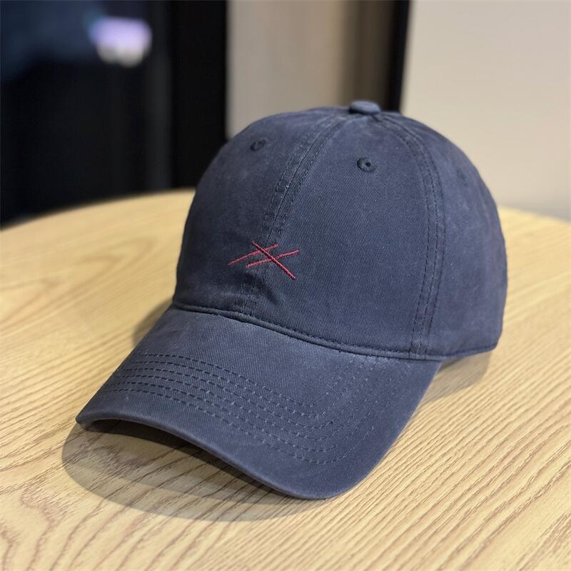 New autumn embroidery new versatile baseball cap fashion cap transparent enlarged widened face hat
