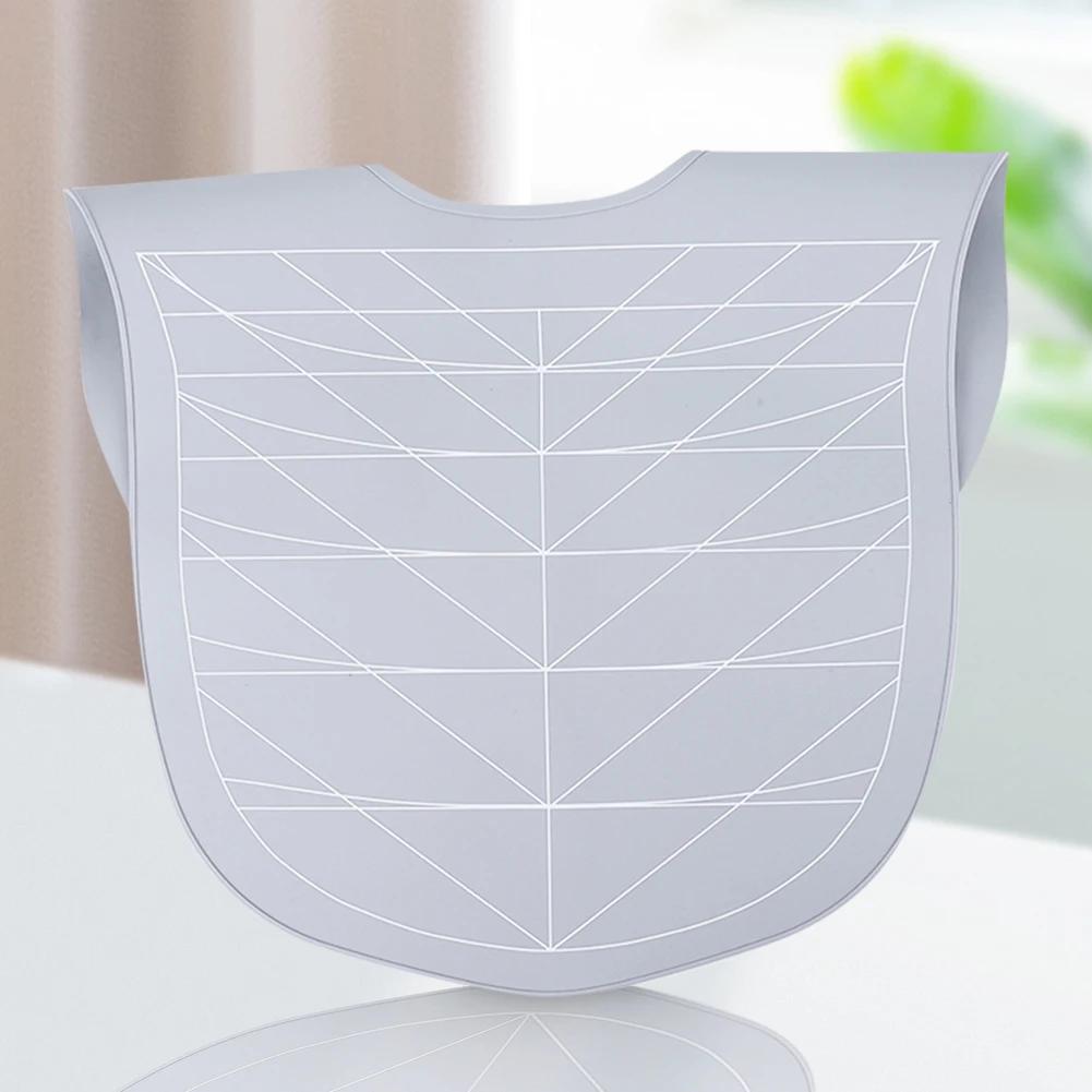 Silicone Cutting Cape Waterproof Salon Hairdressing Hair Cutting Pad with Guidelines Hair Cutting Mat Weighted for Hair Stylist
