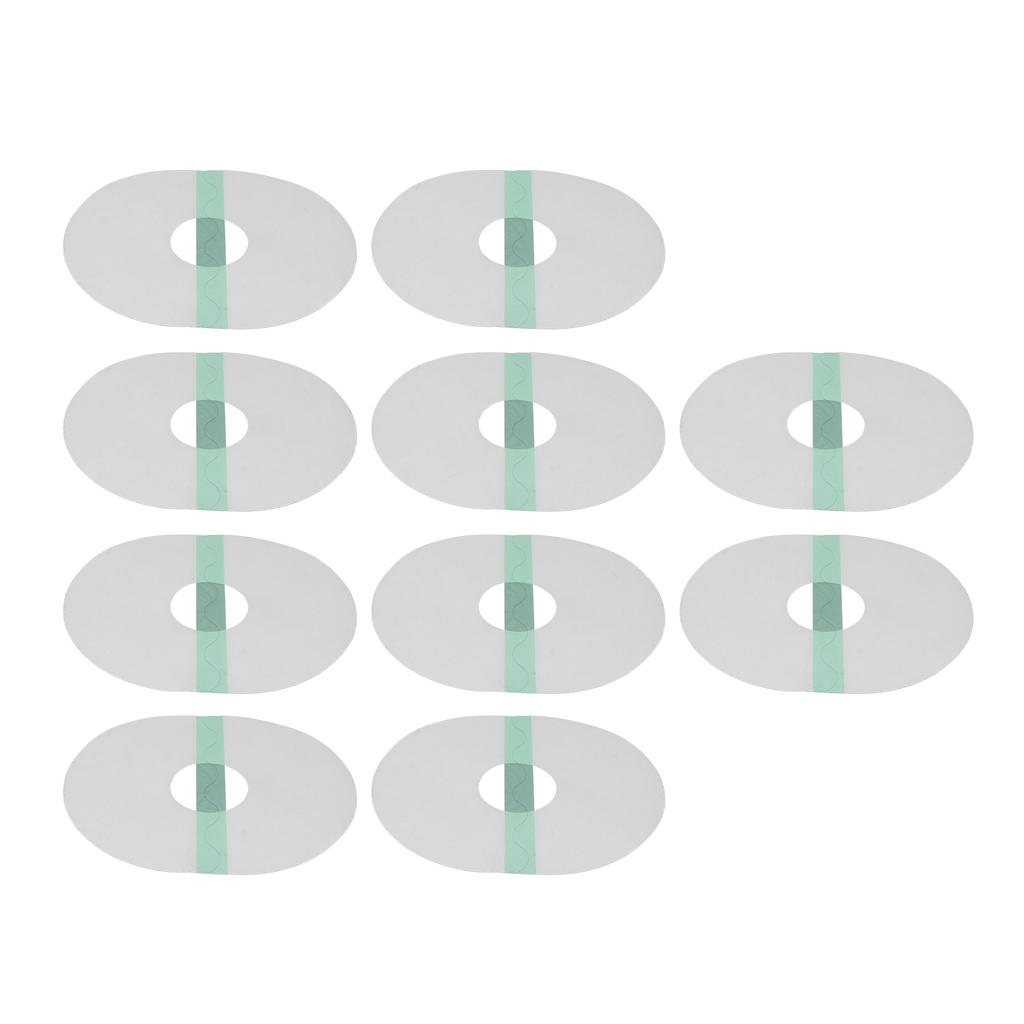 10 szt. Nakładek na sensory Owalny kształt Samoprzylepne Wodoodporne Oddychające Plastry na sensory do kąpieli chodzenia