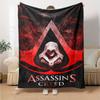 Koc z nadrukiem z motywem Assassin's Creed - Idealny na kanapę, łóżko, podróże i do użytku na zewnątrz | Można prać w pralce, przytulny i trwały.