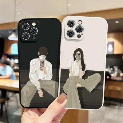 Couple Photo Design Phone Case Suitable for iPhone 17 Air 16 Pro 15 14 13 12 11 ProMaxPlus Anti Drop and Shockproof Back Cover