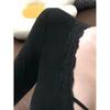 Elegant Spicy V-Neck Lace Patchwork Long-Sleeve Top for Women - Autumn/Winter