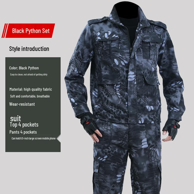 Ensembles de Vêtements de Travail de Soudure Camouflage: Combinaisons de protection de chantier durables pour hommes et femmes