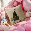 Painting S-Sam Toft Art Pillow Case Anti-Dustmite Pillowcase Invisible Zipper Silky Short Plush Sofa Cushion Cover