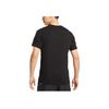 Nike Multi-Logo Solid Color Casual Crew Neck T-Shirt Men Tops Black DR0998-010