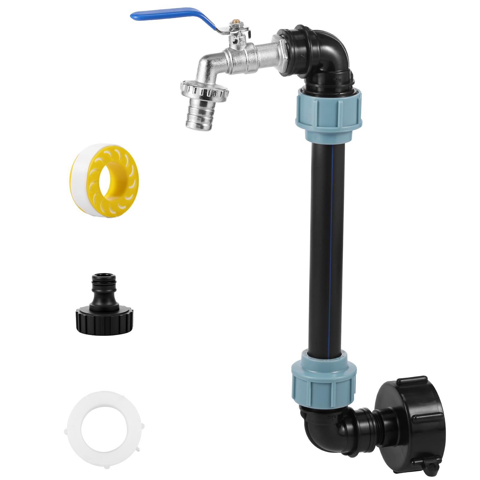 

Zinc Alloy IBC Tank Adapter Set Versatile IBC Adapter Connection Kit with 3/4inch Standard Tap Interface for 1000L Rain Barrel 3/4