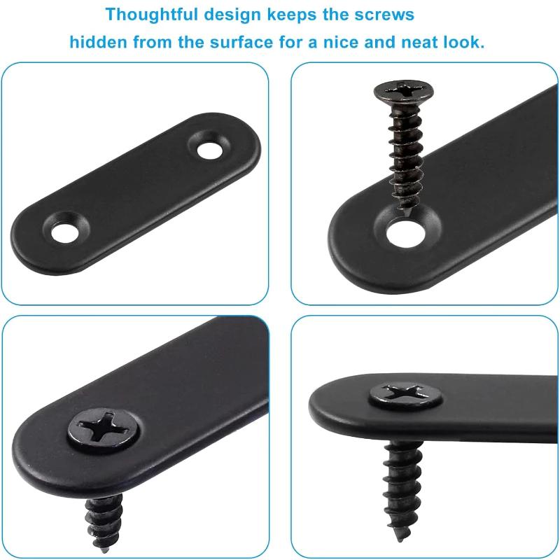 Heavy Duty Stainless Steel Angle Bracket Thickened Corrosion Resistant Corner Connector for Home Furniture Repair Projects