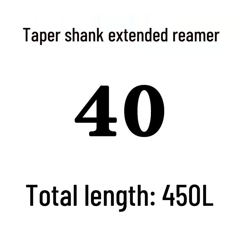 Extra Long High-Speed Steel Taper Shank Machine Reamer for Deep Holes, Sizes 16, 18, 20, 22, 24, 25, 30, 40