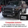 YMT Hummer H2 Door Handles Chrome Cover Trim Exterior Accessories Fit for 2003 - 2009 Hummer H2 SUV SUT Car Accessories
