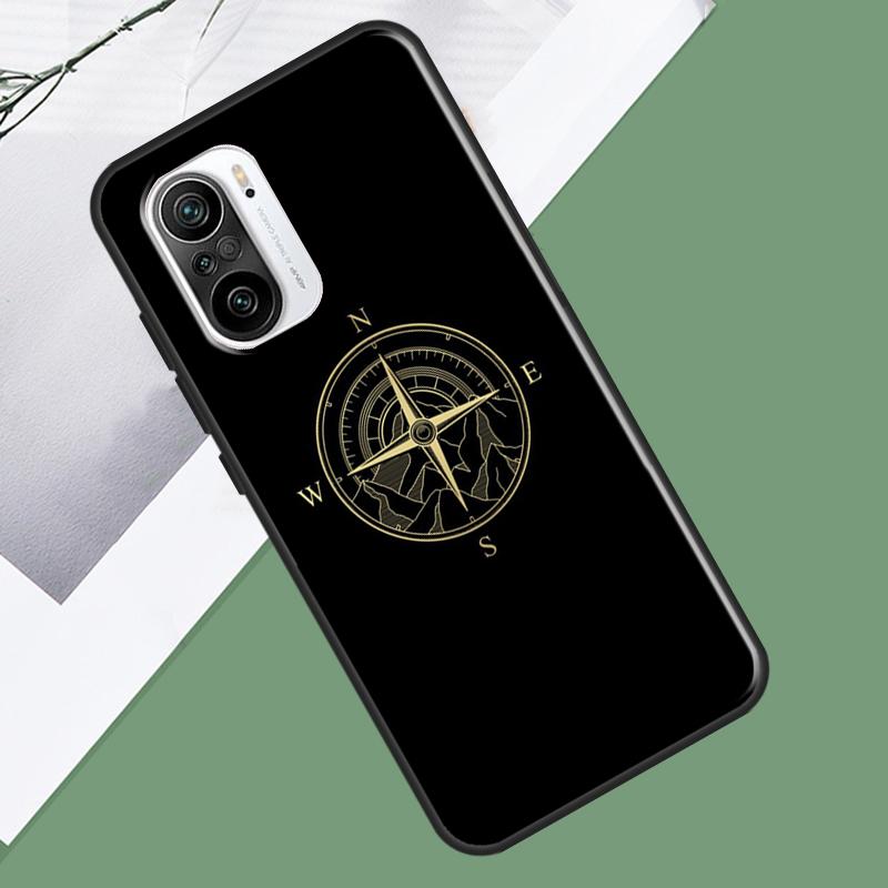 World Map Compass Nautical Case For Xiaomi 15 Ultra 13 14 13T 14T 15T Pro 17 Pro Max POCO X7 Pro F5 F6 X5 X6 F7 Cover