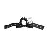 CHANEL new bow rabbit ears silk hair rope women's black