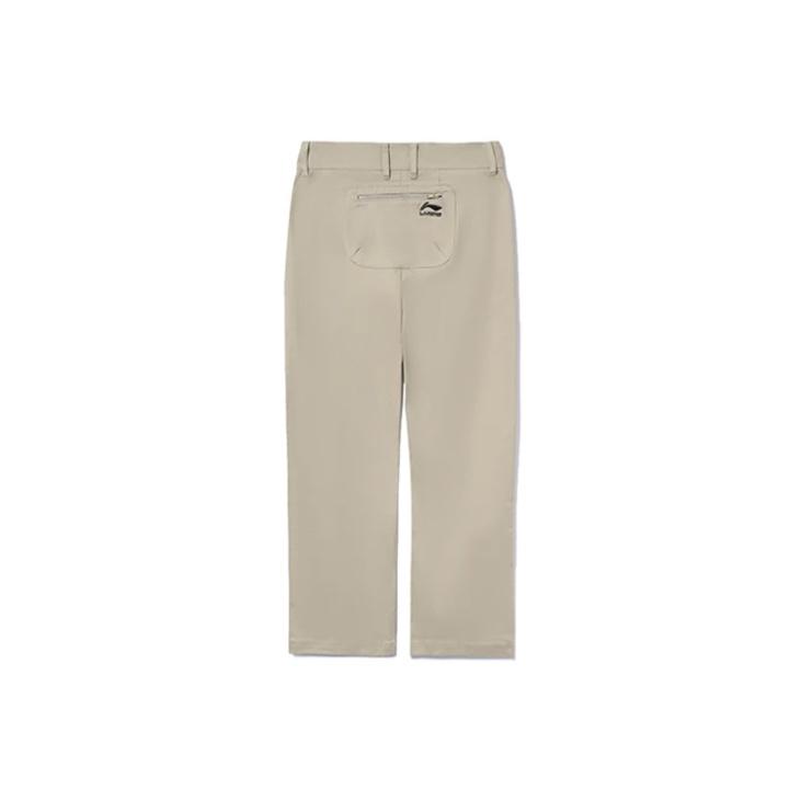 Li Ning Themenprint Locker Gerade Lässige Hose Unisex Hose Khaki AKXR429-3