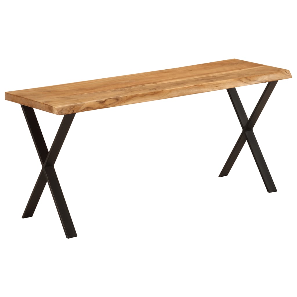 Bank Baumkante 105 Cm Solid Acacia Wood