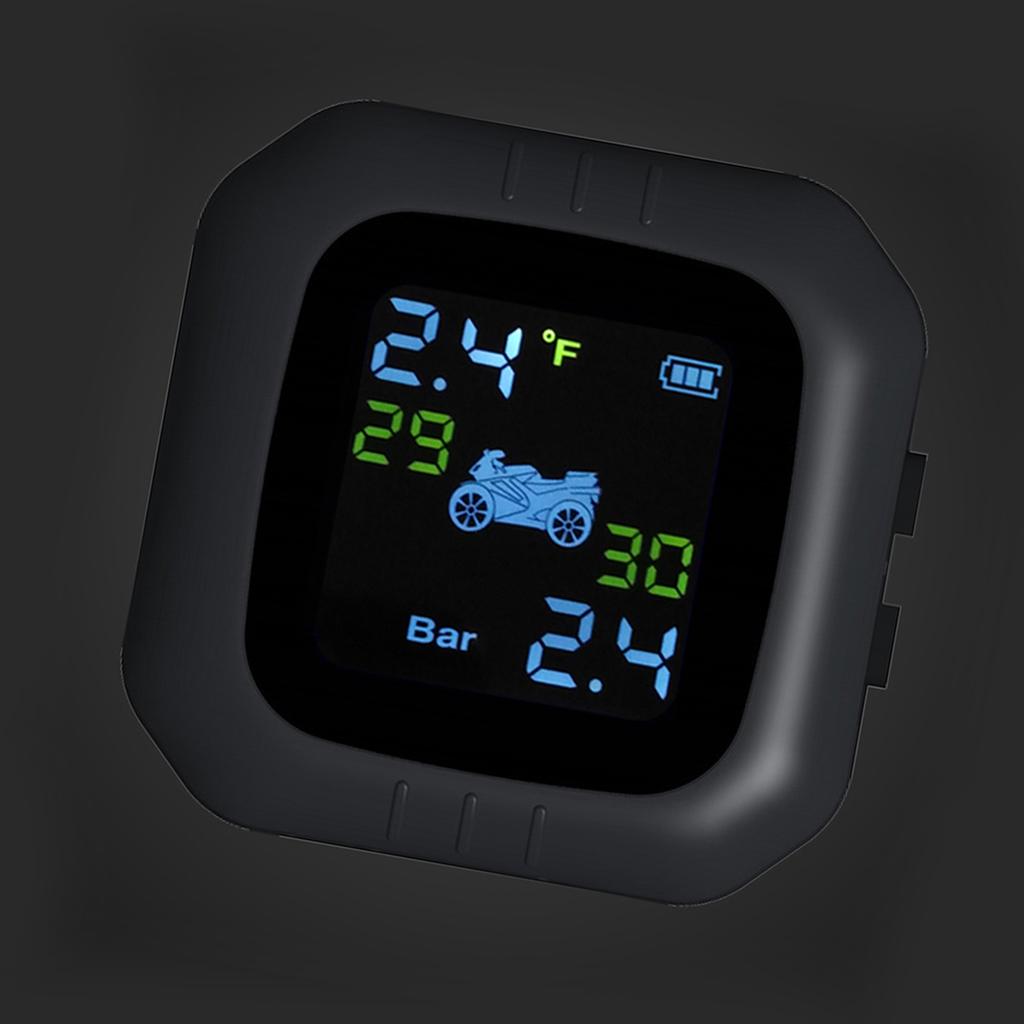 Cordless TPMS Motorcycle Tire Pressure Monitoring System 2 External Sensor Moto Tools