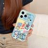 Graffiti Cartoon OK Dog iPhone 17 Pro Max/14/15 Apple 16 Double Layer IMD Case with Precision Holes