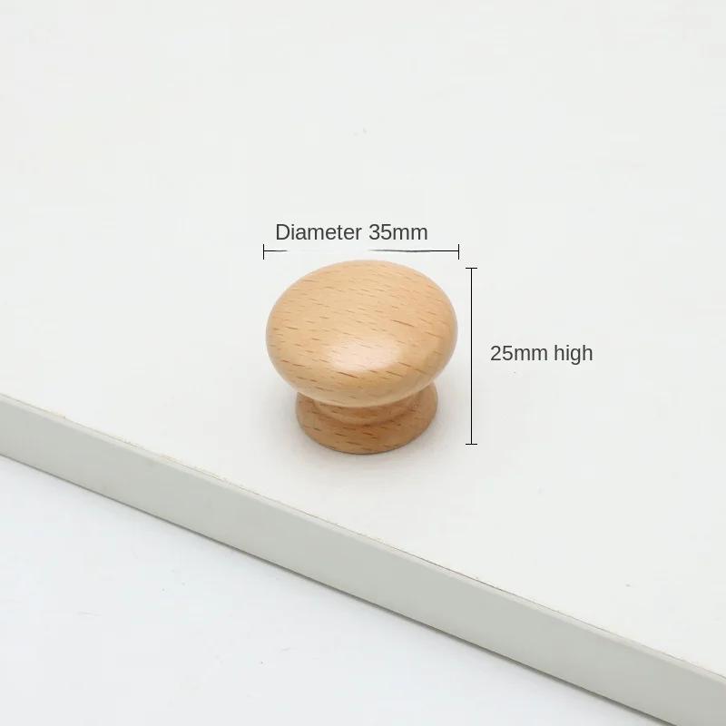 Wooden Cabinet Doors Drawers Solid Wood Handles Nordic Cabinets Shoe Cabinets Wooden Minimalist Circular Wardrobe Handles