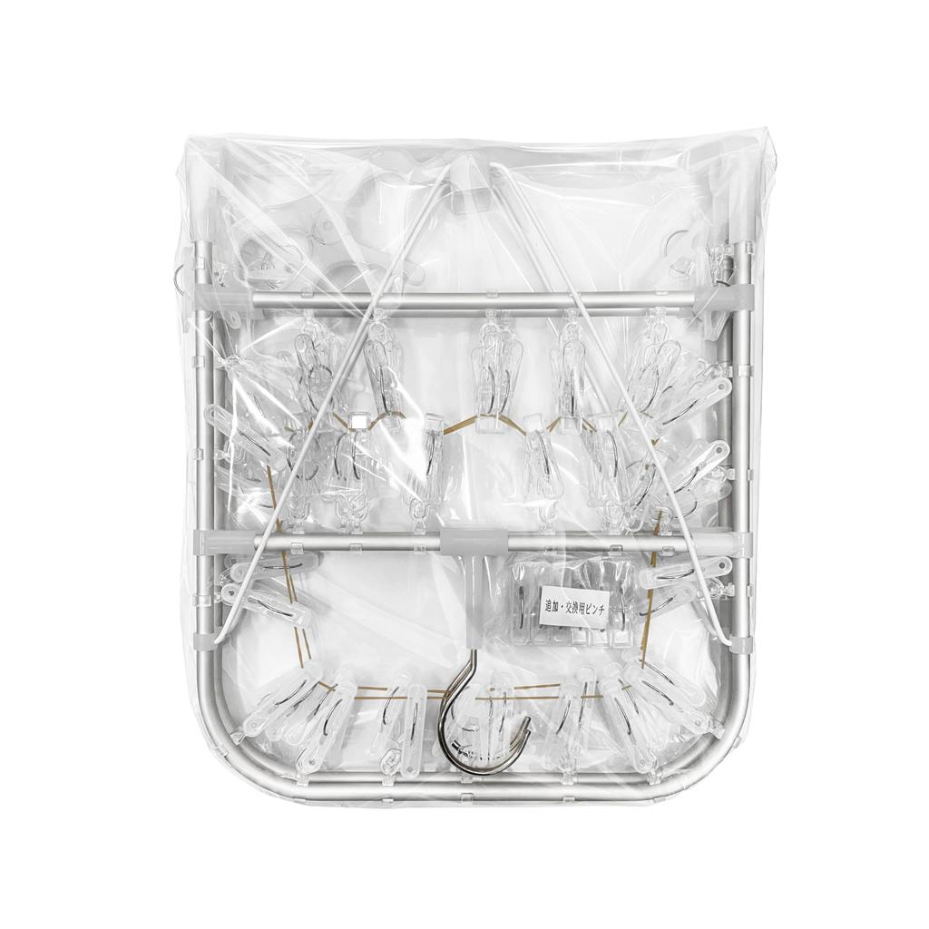 Umemigusa Clothes Pinch 52 Aluminum Frame and Polycarbonate Clothes 2 Types of Drying UV Rust Shatter Polycarbonate Clothes Hooks To Prevent Hidden