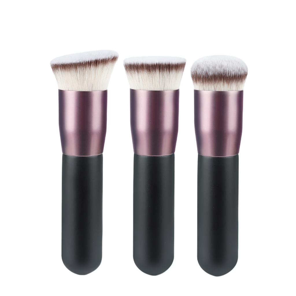 New big fat pier flat head oblique head round head foundation brush, single makeup brush, convenient non-marking foundation brush tool