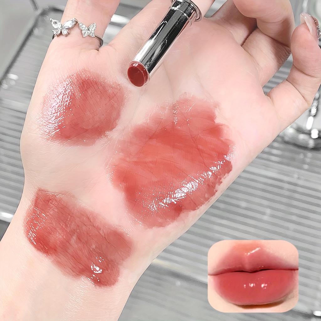 Feuchtigkeitsspendender Lipgloss, Hydrierend, Spiegelglanz-Finish, Rosa Lippenstift für Frauen, Feuchtigkeitsreich, Nicht klebriger Lippenstift, Perfekt für den täglichen Gebrauch