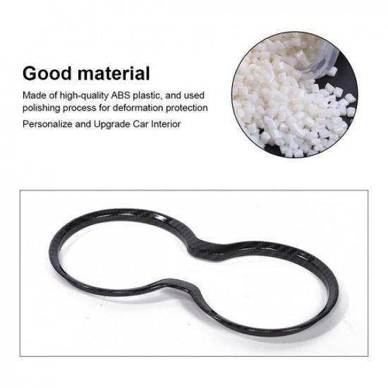 Front Gear Shift Cup Holder Cover Trim for Jeep Grand Cherokee 2011+Carbon Fiber