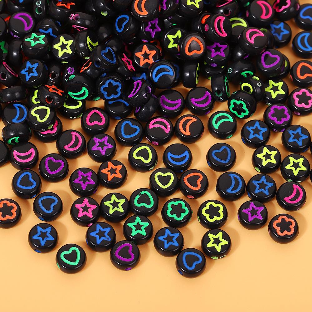 Acrylic Letter Beads for Kids' Jewelry Making – Educational DIY Beading Accessories