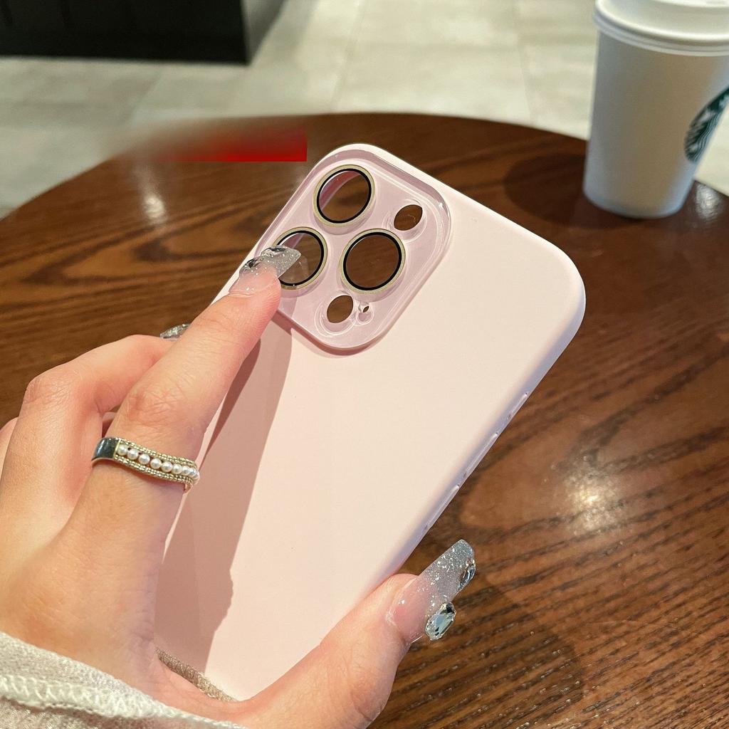 Liquid Silicone Phone Cases for IPhone16promax and All Inclusive Phone Cases with Built In Lens Film for Apple 15