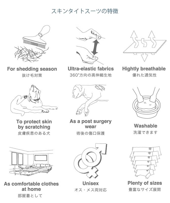 MANDARINE BROTHERS Insect Shield Skin Tight Suit 5L Mint 3L 3L, 4L,