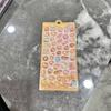 3D Japanese Cute Crystal Epoxy Relief Stickers Cartoon Bunny Bear Stickers Journaling Stationery Cute Stickers Gifts