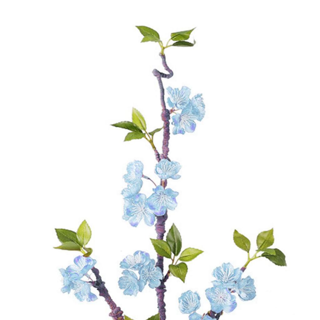 Künstliche Pflaumenblüten Lebensechte Falsche Langstielige Pflaumenblütenstrauß für Zuhause Restaurant Büro