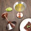 1 Stück Edelstahl Martini Cocktailglas Champagnerkelch Weinglas Roségold Personalisierbares Design Metallutensilien