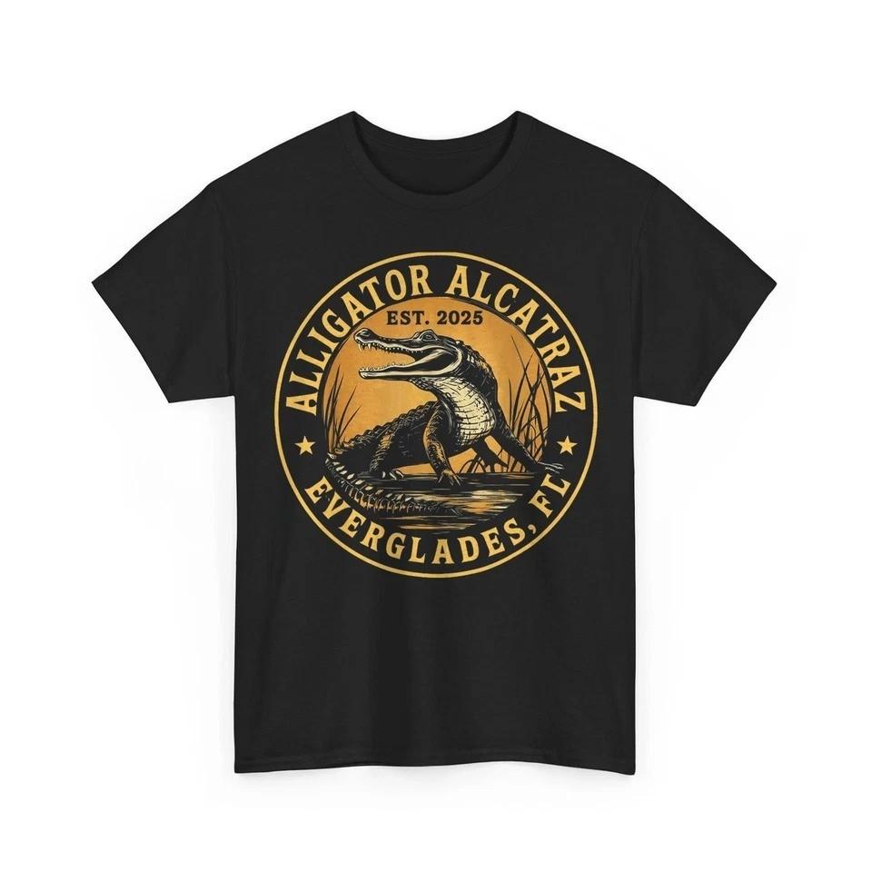 Alligator Alcatraz | Florida Everglades Parody Design T-Shirt S разноцветный