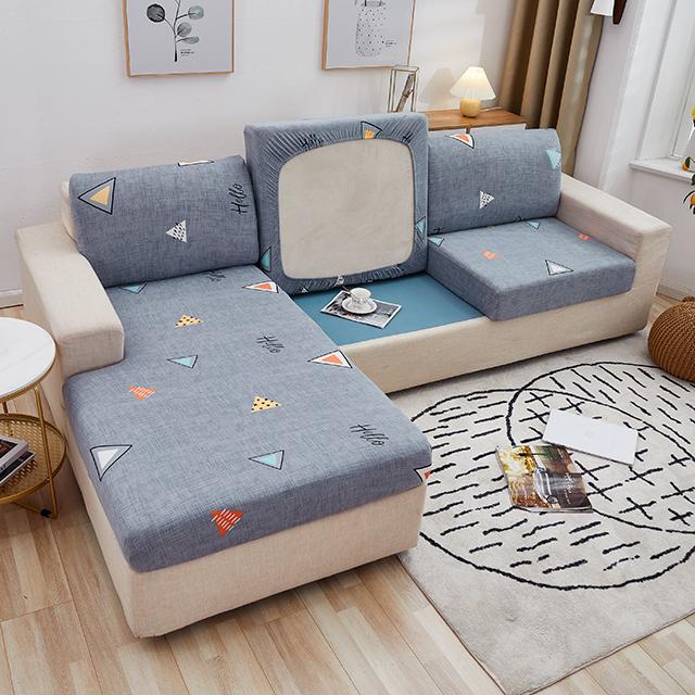Bear Print Sofa Seat Cushion Cover Elastic Sofa Cover For Living Room Pets Kids Funiture Protector Chair Cover Removable 1 /2 /3 /4
