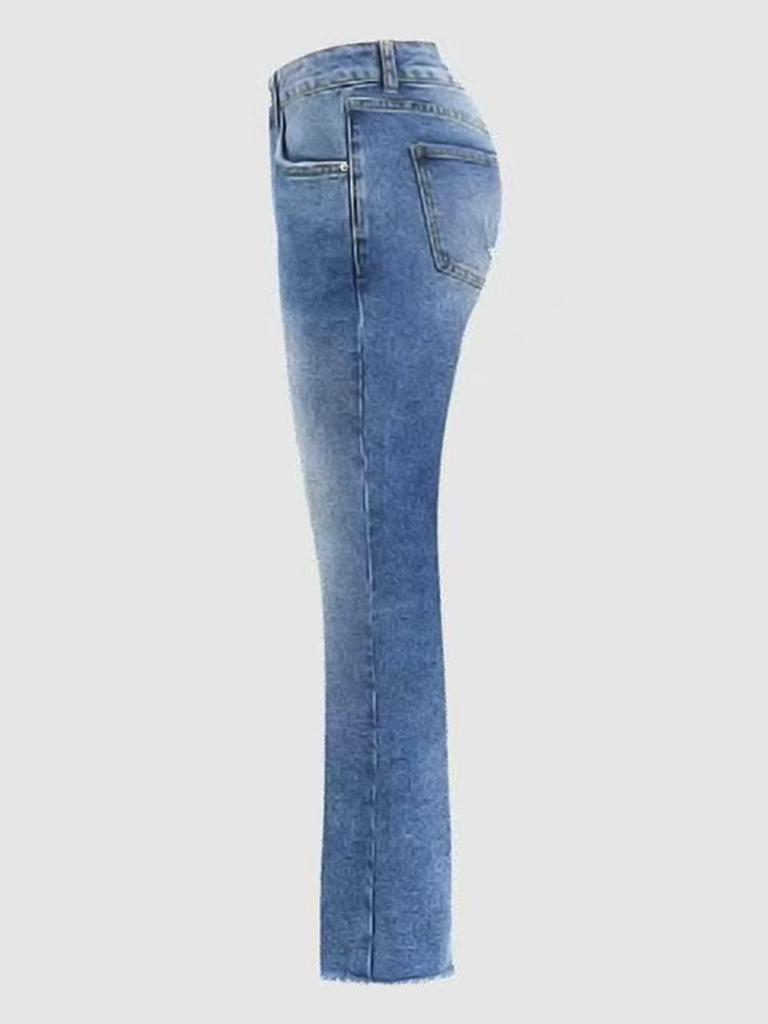2025 Trendy European & American Women's Slim-Fit Casual Jeans